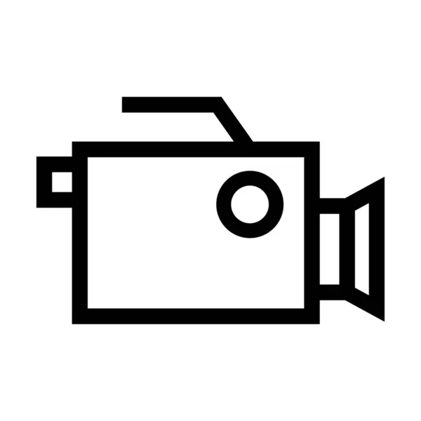 Digital Equipment Film Icon Outline Style — Stock Vector