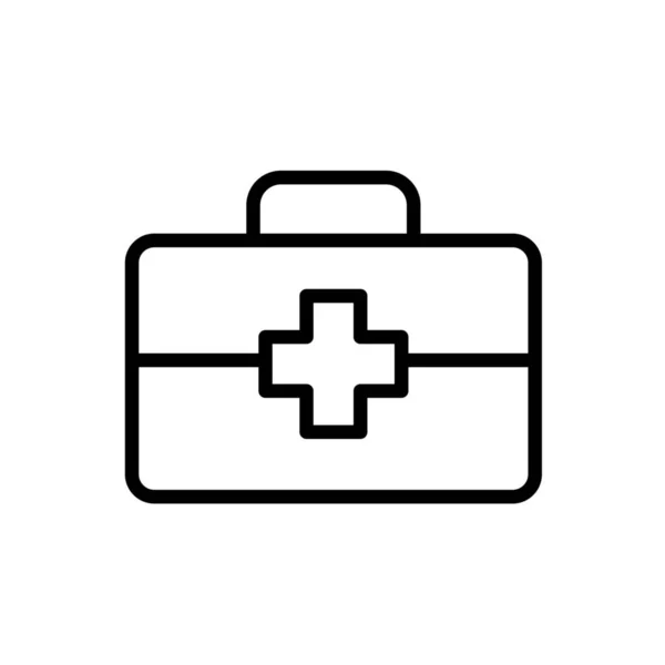 応急処置キット Firstaidkit Icon Outline Style — ストックベクタ