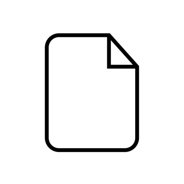 Icône Format Fichier Document Dans Style Contour — Image vectorielle