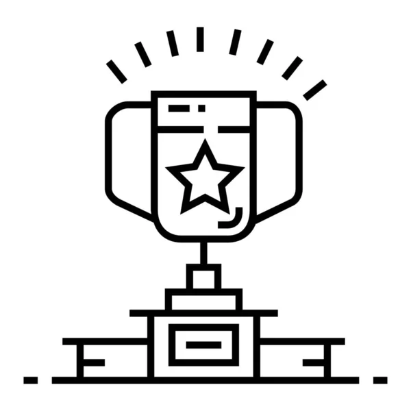 Achievement Award Champion Icon Outline Style — Stock Vector