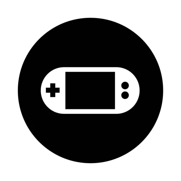 Ikona Urządzenia Konsoli Gamepad Stylu Solid — Wektor stockowy