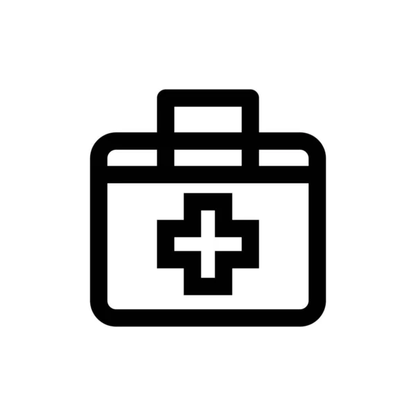 First Aid Kit Health Care Medic Kit Icon Outline Style — 스톡 벡터