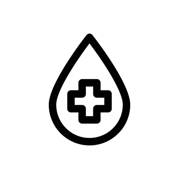 Blood Blood Transfusion Healing Icon Outline Style — Stock Vector