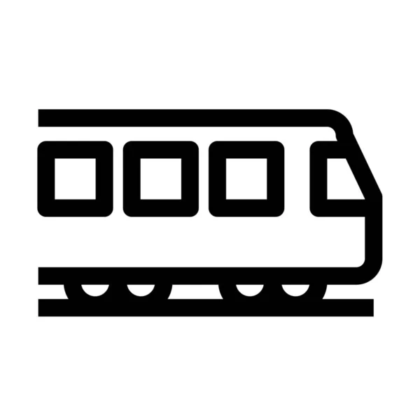 Metro Metro Ikona Stylu Osnovy — Stockový vektor