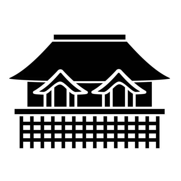 Lieu Historique Emblématique Kiyomizudera Temple Icône Dans Style Solide — Image vectorielle