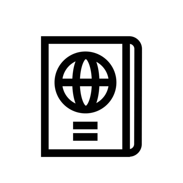 Pass Pass Icon Outline Style — стоковый вектор