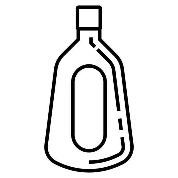 Alcohol Beverage Bottle Icon Outline Style — Stock Vector