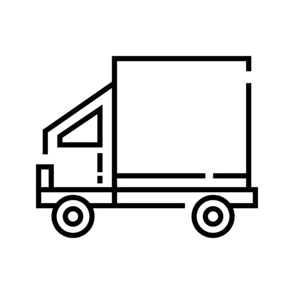 Cargo Delivery Transport Icon Outline Style — Stock Vector