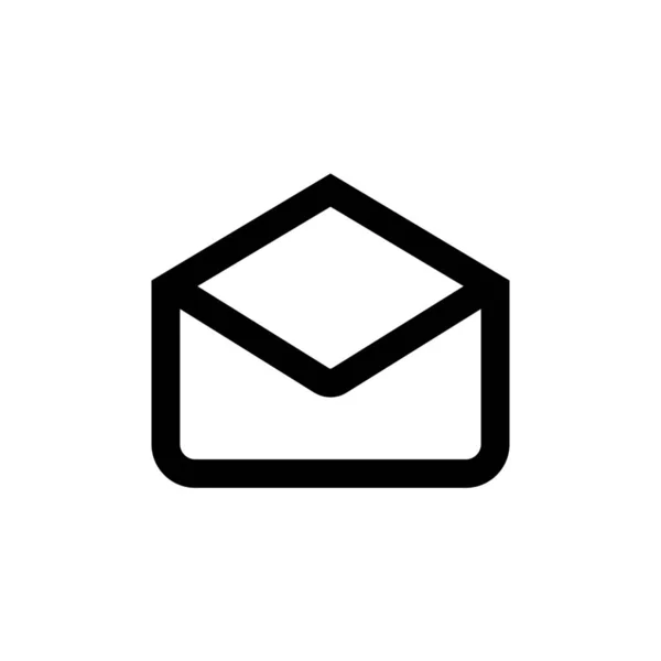 Mail Megvizsgálja Mail Ikon Vázlatos Stílusban — Stock Vector