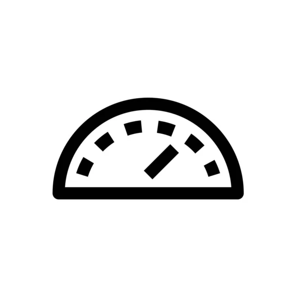 Dashboard Gauge Meter Icon Outline Style — Stock Vector