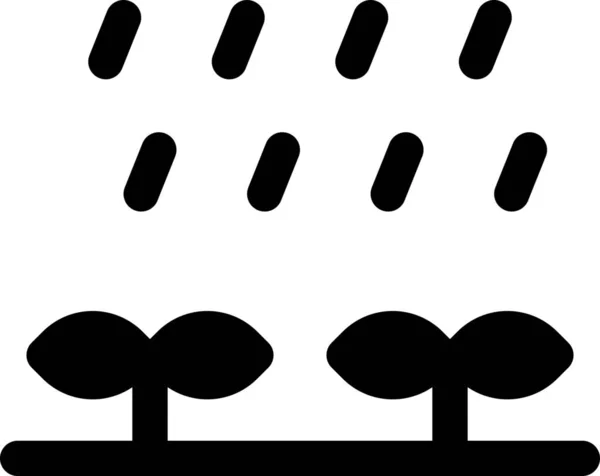 Pictogram Voor Regengewassen — Stockvector