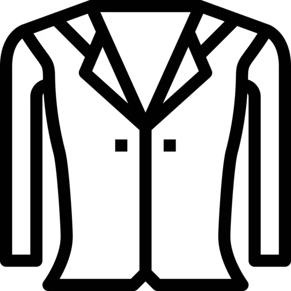 Ropa Ropa Icono Moda Estilo Del Esquema — Vector de stock