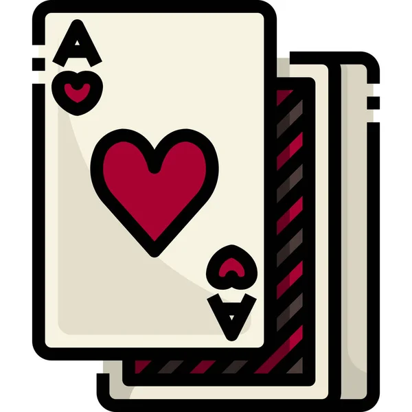 Card Casino Diamonds Icon Games Gaming Category — Stock Vector