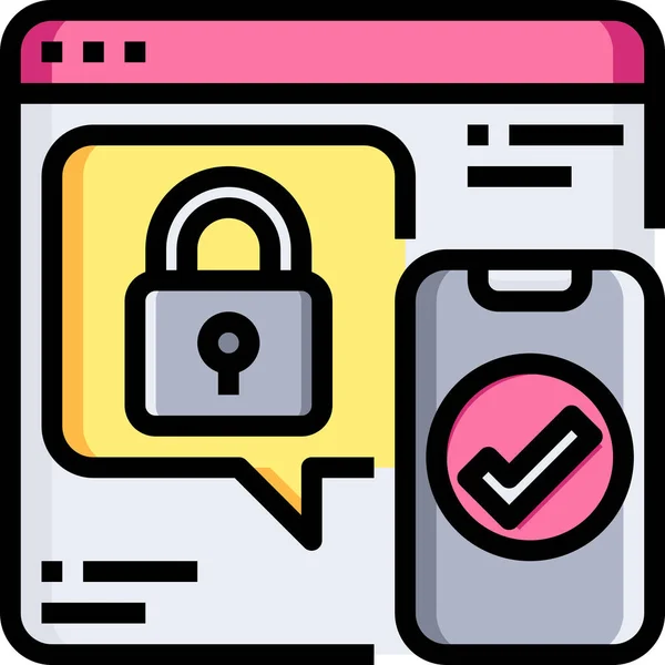 Cyber Web Smartphone Icon — Stock Vector