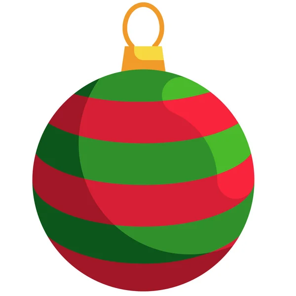 Ornement Boule Icône Noël — Image vectorielle