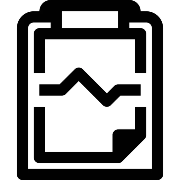 Ícone Documento Área Transferência Negócios Estilo Esboço —  Vetores de Stock