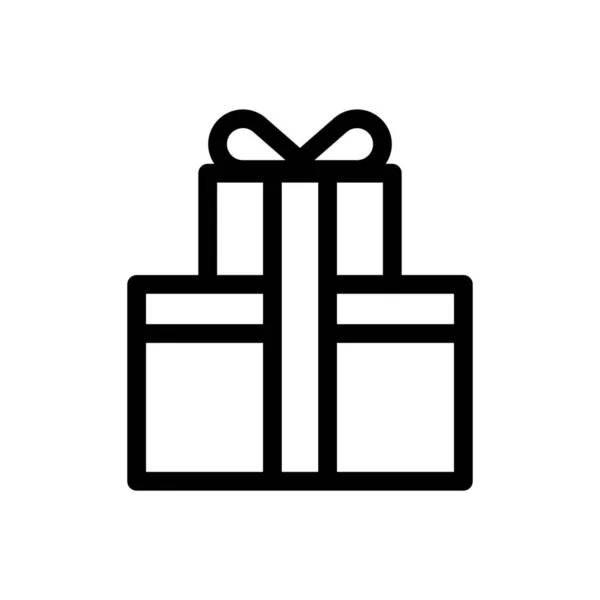 Cadeau Boîte Cadeau Icône Cadeau — Image vectorielle