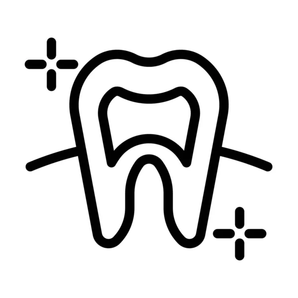 Santé Dentaire Icône Saine — Image vectorielle