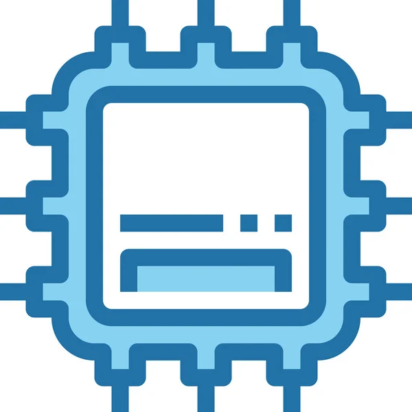 Elektronik Icon Für Computergeräte Stil Ausgefüllter Umrisse — Stockvektor