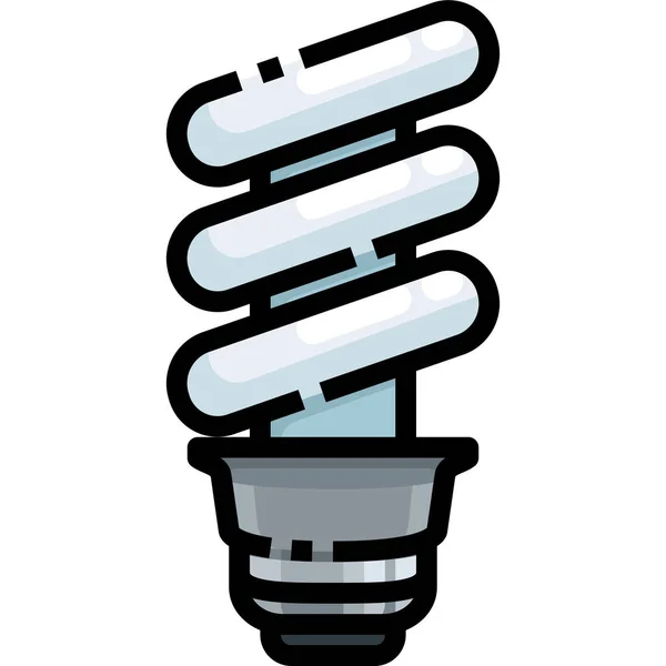 Glühbirne Elektrizität Elektronik Symbol — Stockvektor