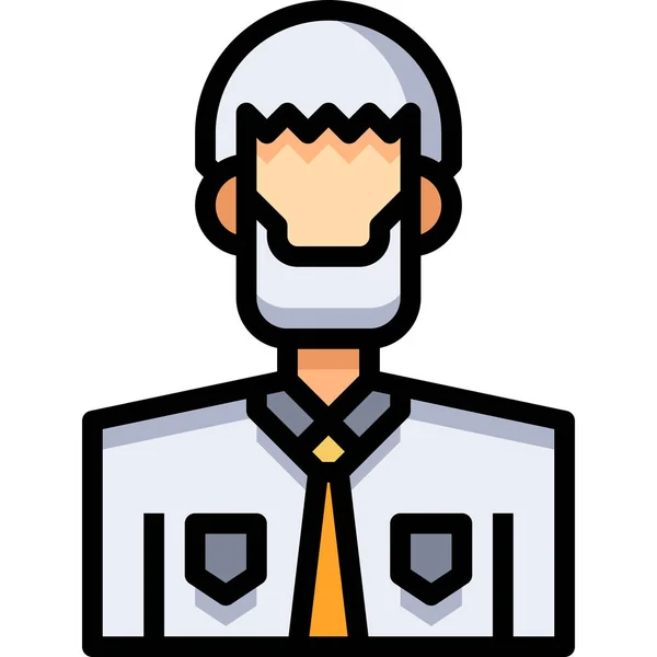 Avatar Hombre Masculino Icono Categoría Avatares — Vector de stock