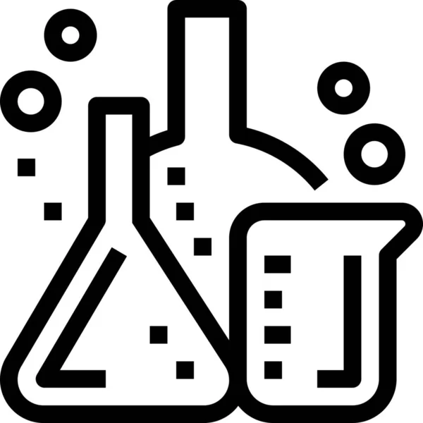 Иконка Лаборатории Учебного Оборудования Стиле Outline — стоковый вектор
