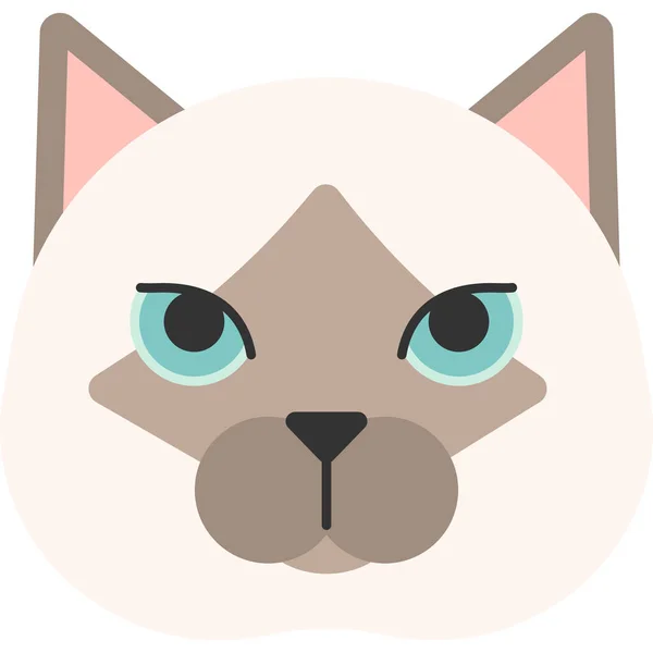 American Animal Breed Icon Flat Style — 스톡 벡터