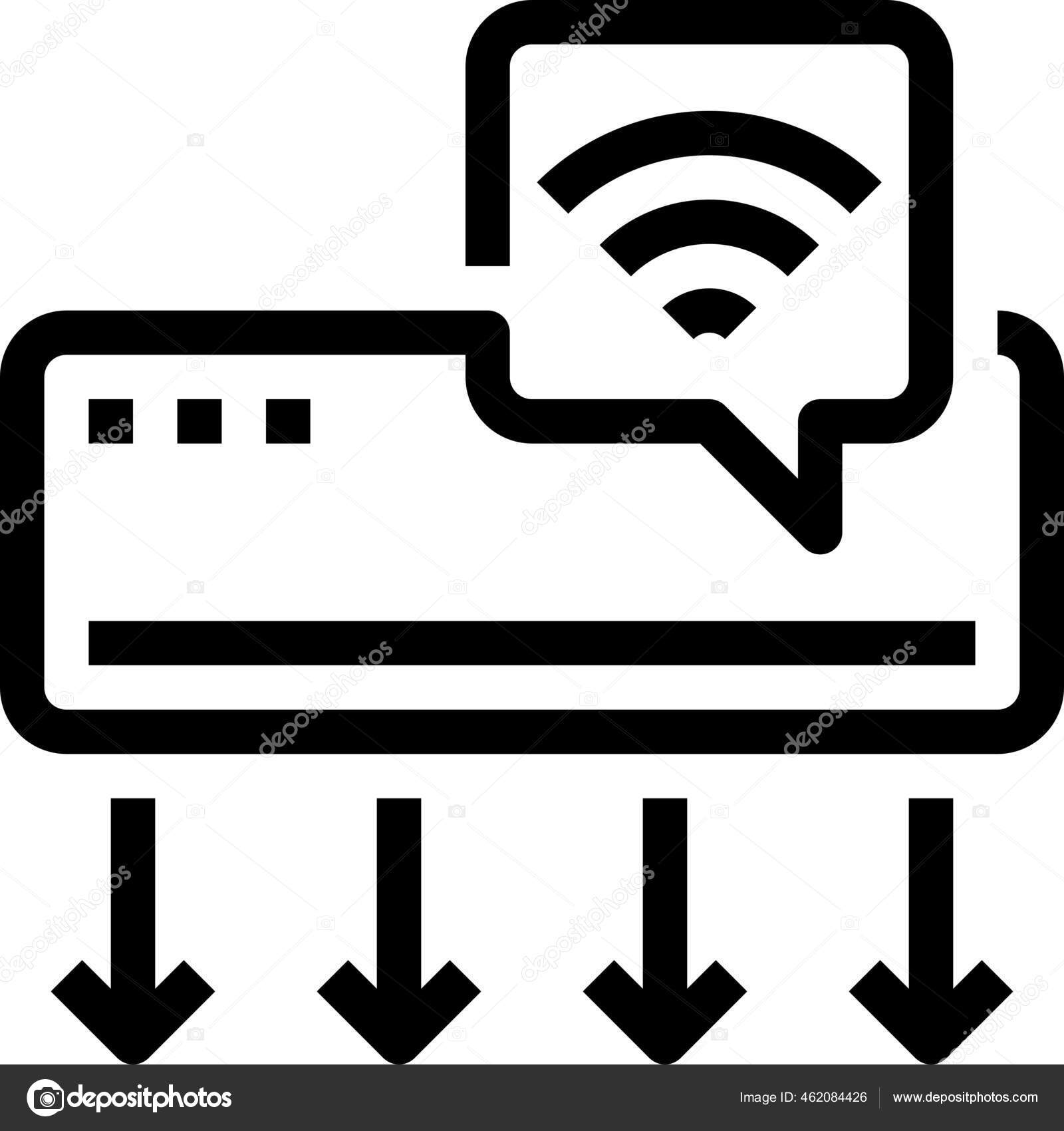 Air Conditioner Control Icon Outline Style Stock Vector Image by ©iconfinder 462084426