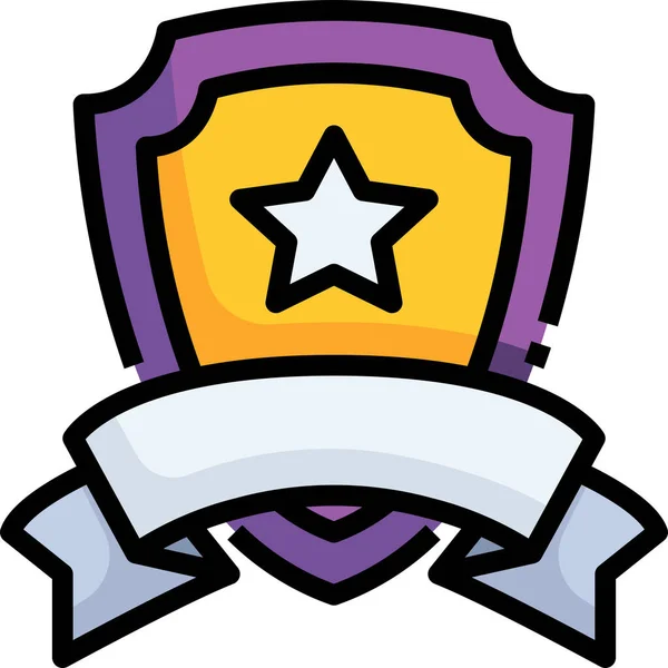 Badge Winner Competition Icon — Stock Vector