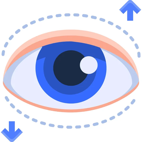 Anatomia Beleza Ícone Olho — Vetor de Stock