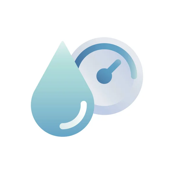 Icono Goteo Agua Condensación Estilo Suave — Vector de stock