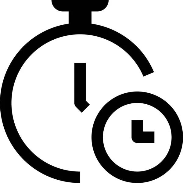 Business Kalenderuhr Symbol Outline Stil — Stockvektor