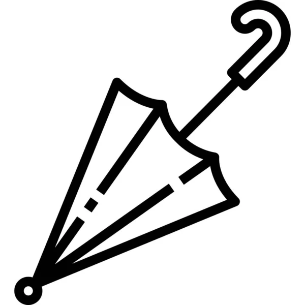 Ikona Ochrany Klimatu Déšť Kategorii Jaro — Stockový vektor