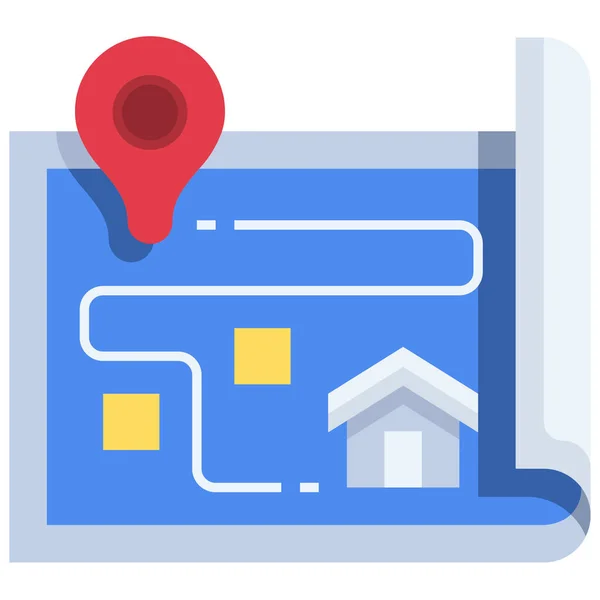Location Map Pin Icon — Stock Vector