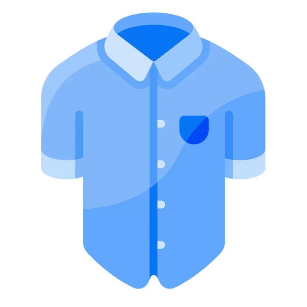 Camisa Desgaste Casual Icono — Vector de stock