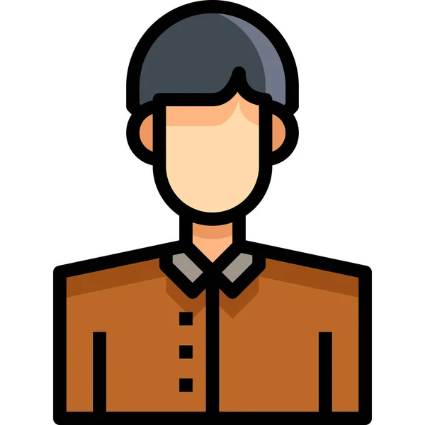 Avatar Hombre Masculino Icono Categoría Avatares — Vector de stock