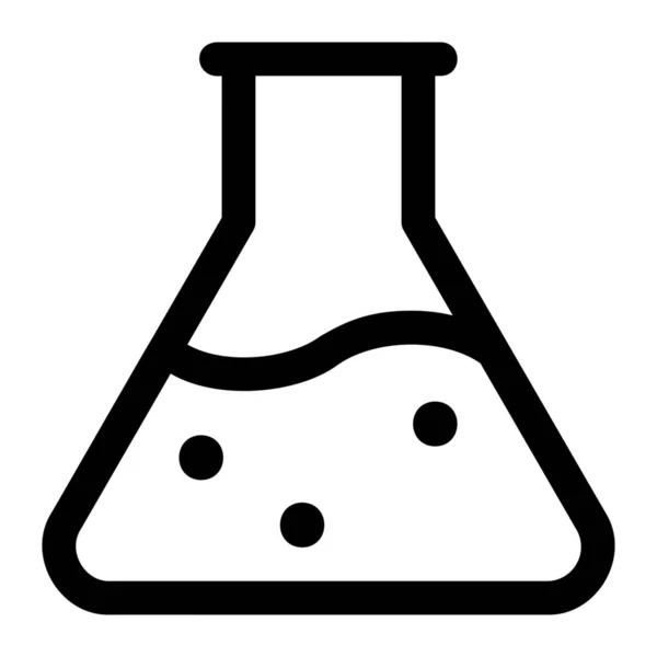 Ikona Chemiczna Kolby Szklanej — Wektor stockowy