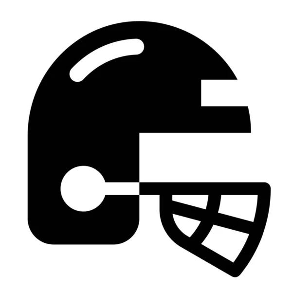 American Football Helm Football Ikone — Stockvektor