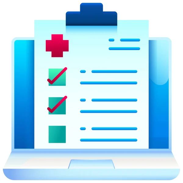 Test Results Medical Icon — Stock Vector