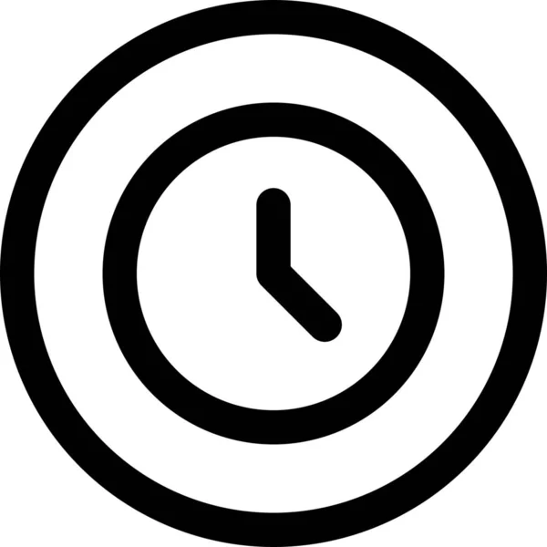 Klok Tijd Alarm Pictogram — Stockvector