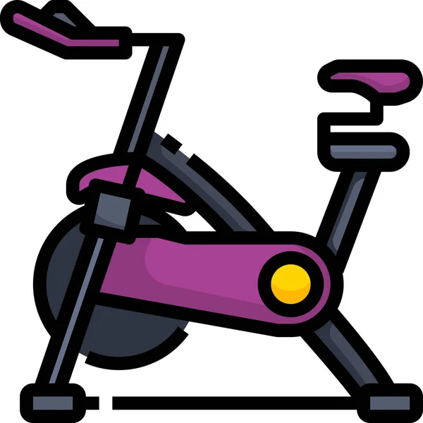 Bike Bycicle Gym Icon — Stock Vector