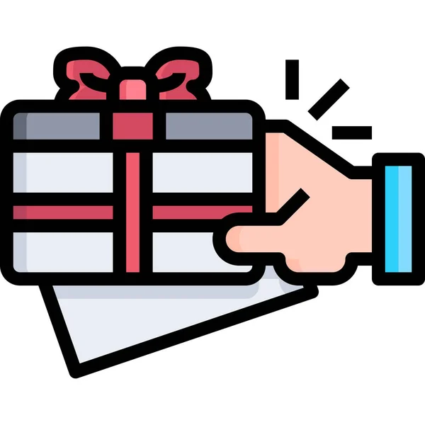 Commerce Gift Voucher Icon — Stock Vector