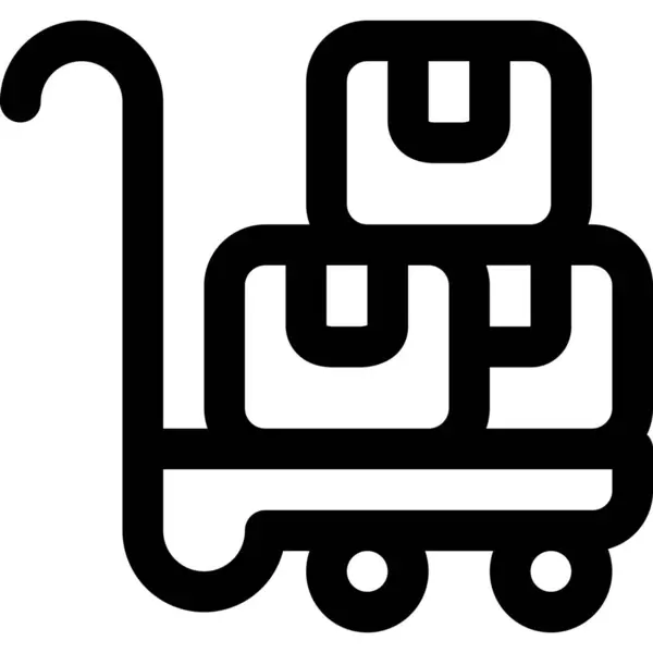 Trolley Box Symbol — Stockvektor