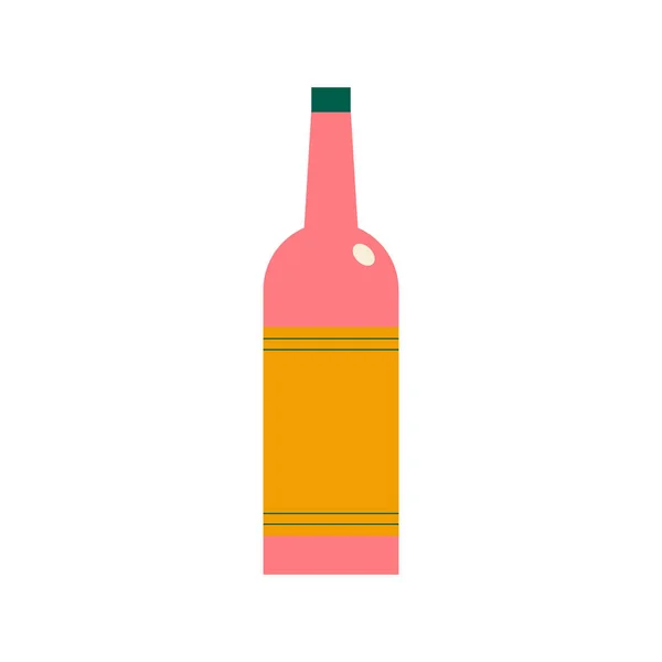 Bar Bebidas Alcohólicas Icono Estilo Plano — Archivo Imágenes Vectoriales