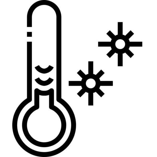 Fahrenheit Kar Sıcaklığı Simgesi — Stok Vektör