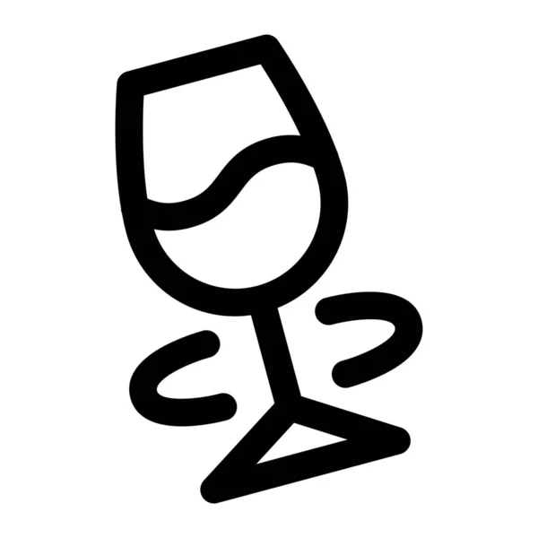 Vinodlingsikon Med Vinprovning — Stock vektor