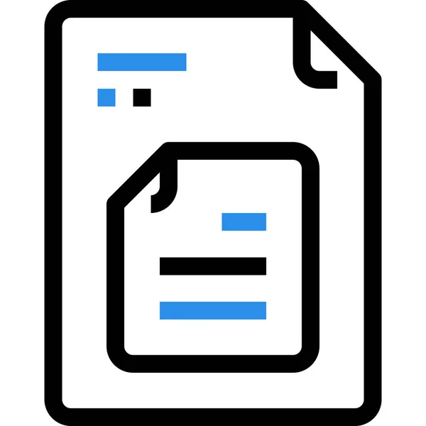 Dokument Exportsymbol Outline Stil Kopieren — Stockvektor