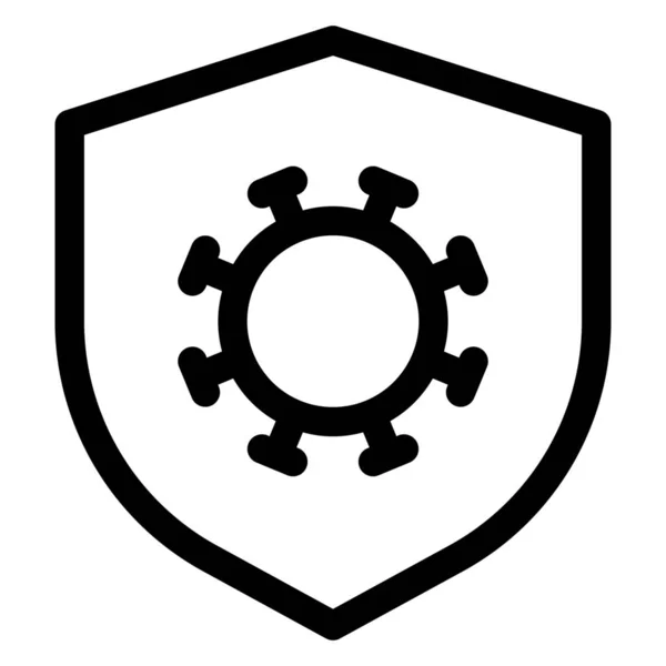 Seguridad Icono Protección Antivirus — Archivo Imágenes Vectoriales