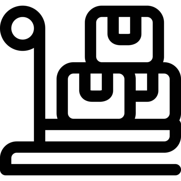 Trolley Box Symbol — Stockvektor