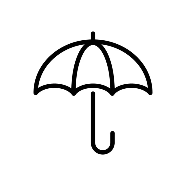 Paraguas Icono Protección Del Tiempo — Vector de stock